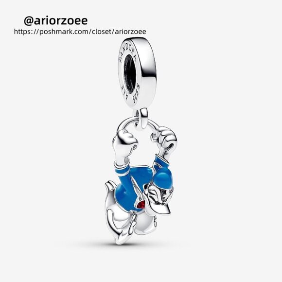 Pandora Disney Donald Duck Dangle Charm - Picture 1 of 6